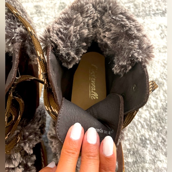 Fur/suede Booties - Picture 4 of 12